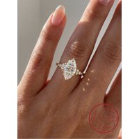 925 Sterling Silver Elegant Classic Lace Marquise Zircon Ring For Women Engagement Wedding Luxury High Quality Fine Jewelry