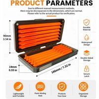 YOTO European Carp Fishing Tackle Accessory Box, 11 Magnetic Rod Line Organizers for Fishing Hooks & Tackle