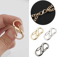 5/10PCS Zipper Clips Anti Theft Zippers Locks Clip Zipper Pull Replacement Dual Spring S Carabiner Zippers Clip for Luggage