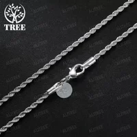 925 Sterling Silver 2MM-4MM Twist chain Necklace for woman 16-30 Inches fashion designer party wedding charm jewelry fine gifts