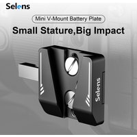 Selens V-Mount Battery Plate Aluminum Alloy Adjustable Double Screw Fixation Cage Quick Release Plate For DSLR Crame Accessories