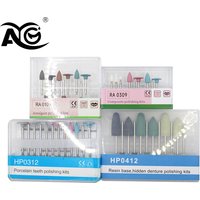 AG Dental Light Curing Polishing Set Dental Resin Base Acrylic Polishing Burs Kit Invisible Denture Polishing Set HP 0412