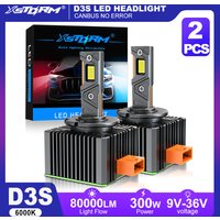 XSTORM D3S LED Canbus Car Lights D1S D2S D4S D8S LED Headlights 80000LM 300W Auto Turbo Lamps Xenon Bulbs Replacement Plug&Play