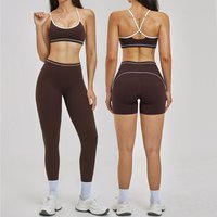 Sportswear 2PCS Yoga Suit for Women Tracksuit Fitness Outfits Gym Clothes Sports Bra Shorts Shorts Workout Sets Gym Long Sleeves