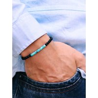 AliExpress NONE Simple Style Beaded Beacelet Men Apparel Accessories 4mm Matte Tiger Eyes Emperor Stone Braslet Cycling Surfing Homme Hand Joias