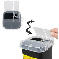 Large Capacity Tattoo Sharps Container, Professional Needle Waste Bin Disposal Box for Tattoo Studio Daily Use