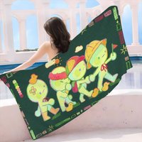 Cartoon Smiski Big Microfiber Beach Towels Quick Dry Towel Sand Beach Towels Pool Towel For Travel Swim Pool Yoga