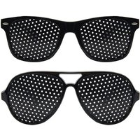 AliExpress 1/2/3pcs Anti Myopia Astigmatism Glasses With Perforated Vision Fatigue Pinhole Glasses For Male And Female Vision Improvement