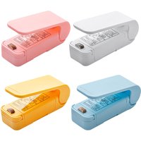 Heating Sealer Handheld Plastic Bag Sealing Clips Hand Press Preservation Bags Sealer 2-speed Adjustable for Camping Travel