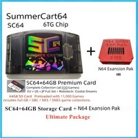 SC64 N64 Flashcart SummerCart64 Open Source Game Card 64GB SD Built in Menu and Cover Thumbnails N64 Expansion Pak 4MB M64 image 4