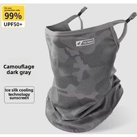 Cycling Mask Anti-UV Sunscreen Face Cover Breathable Ice Silk Face Scarf Men Women Outdoor Sports Fishing Hiking Cooling Mask
