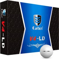 Caiton 3/6/12Pcs Pro Golf Balls 4-Layer Surlyn Cover Long Distance Spin Control Soft Feel Durable Practice Play Set for Golfers