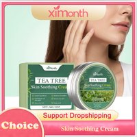 Tea Tree Soothing Cream Hydrating Stabilizing Repair Barrier Protection Brightening Shrink Pores Smooth Refreshing Moisturizer