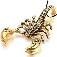 Scorpion King Pendant Necklace Men's Necklace New Fashion Metal Sliding Pendant Accessories Party Jewelry