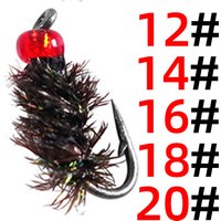 12#14#16#18#20# Insect Fly Fishing Lure Artificial Fishing Bait Feather Single Treble Hooks Carp Fish Lure Water surface