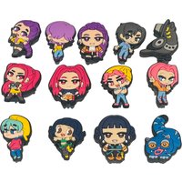 1/13Pcs Cat Pop Singer PVC Shoes Charms Fashion Children Clogs Buckle Decorations Fit Favorite Birthday Gifts