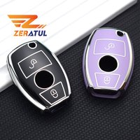 2/3 Buttons For Mercedes Benz A B G R Class GLA GLK W176 W204 W251 W463 Soft TPU Car Remote Key Case Cover Shell Fob Accessories