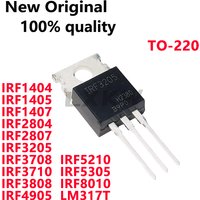 10/PCS New IRF3205 IRF3710 IRF3808 IRF4905 IRF5210 IRF5305 IRF8010 IRF3708 IRF1404 IRF1405 IRF1407 IRF2804 IRF2807 LM317T