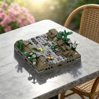 199pcs MOC Hobbit Lord Rings The Rivendell MILS Straight Paved Path Model Building Festival Gift Blocks Construction Toy Idea