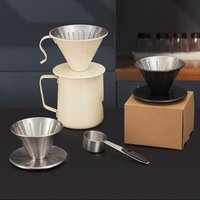 1-2 People Coffee Filter Cup Stainless Steel Hand Drip Filter for V60 Outdoor Coffee Pot Drip Filter Cup Barista Accessories