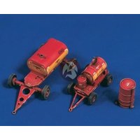 1/48 Scale Die-cast Resin Model Kit Aircraft Field Service Vehicle Assembly Model Unassembled and Unpainted No Stickers