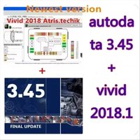2025 Hot AutoData latest 3.45 Car Software + Vivid Workshop Data Atris-Stakis Technik 2018.01V Multi languages Polish Spanish Li