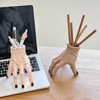 Creative Horror Palm Shaped Flower Pot Halloween Yard Decor Succulent Planter Pot Multifunctional Hand Pen Holder Desk Storage