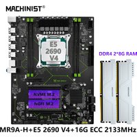 MACHINIST MR9A-H X99 LGA 2011-3 Motherboard Set Kit Xeon E5 2690 V4 CPU Processor With DDR4 16GB(2*8G) RAM 2133MHz Memory Combo