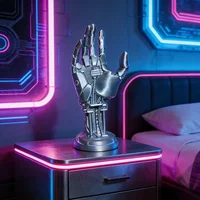 Novelty Game Controller Desktop Headphone Stand Cyberpunk Mechanical Arm Ornament Decoration for Home Office
