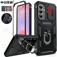 Case For Samsung Galaxy A37 A57 A56 A36 A17 Camera Slide Lens Protective Armour Military Protective Shockproof Grade Rugged Case