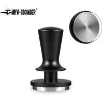 MHW-3BOMBER Coffee Tamper 51/53.35/58.35MM 2 Springs Espresso Tamper Stainless Steel Thread Base Home Barista Coffee Accessories