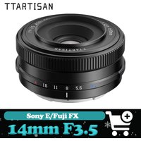 TTARTISAN AF 14mm F3.5 APS-C Autofocus Prime Camera Lens Compatible with Sony A5000 A6100 Fuji X-T30
