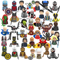 Blind Box Mini Building Blocks X0218 Figures Big Goblin Spiderman Iron Man Venom Captain Hawk Deadpool Armor Christmas Gifts Toy