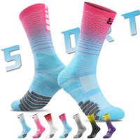 Sport Cycling Basketball Socks Compression Running Man Black Trend Breathable Long Hiking Damping Athletic Professional Big Kids