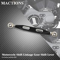 Motorcycle Aluminum 1PC Black CNC Gear Shift Lever Shift Linkage 220mm For Harley Sportster XL 883 1200 Iron Low Roadster Custom