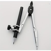 Professional Compass Metal Compass with Pencil and Storage Bag for Geometry, Precision