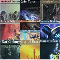 Foil "City of Brass/Senseis Divining Top/Rat Colony" Magical Proxy Cards Quality Gathering Board Playing Game Trading Cards