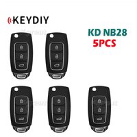 5pcs KEYDIY NB28 Multifunctional Universal KD Remote Key 3 Buttons NB Series Car Remote Key for KD900 KD900+ URG200 KD-X2 Mini