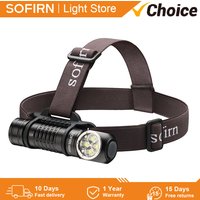 SOFIRN HS41 4000lm 21700 USB C Rechargeable Headlamp 6500k SST-20 LED Powerful Torch Indicator with Magnet Tail