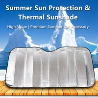 Car Windshield Sun Shade Laser Heat Insulation Sun Visor UV Protection Front Window Sun Shield Sedan Daily Use Accessory