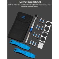 AliExpress TOOPRE Bicycle Mini Ratchet Wrench Tool Set Portable Multi Functional Repair Kit Bike Tire Wrench Tyre Tire Patch Repair Tools