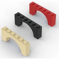 MOC 10PCS 15254 1x6x2 Arch Building Blocks Kit Thick Top Underside Bricks Particle Educational Toys Children Birthday Kid Gifts