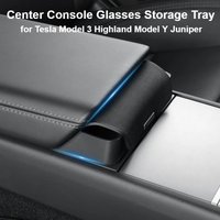 Central Armrest Storage Box for Tesla Model 3 Y Highland Juniper 2025 Car Glasses Phone Storage Case Multi Functional Accessorie
