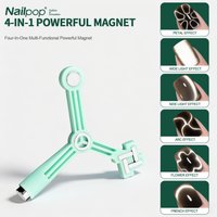Nailpop 4-IN-1 Triangle Cat Eye Magnet Stick Strong Magnetic Nail Art Tool for Gel Polish Beginner Friendly Nail Design 1pc