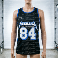 Back-to-school Season Metallica M72 World Tour 2026 Basketball Jersey Summer Vest Breathable Quick Drying FamilyMatching Clothes