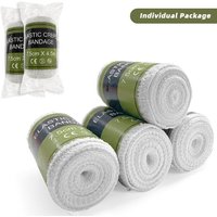 New 6pcs Elastic Crepe Bandage First Aid Kit Gauze Wound Dressing Nursing Emergency Care Bandage Outdoor Sports