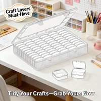 30/66Gird Transparent Plastic Storage Boxes Organizers, Suitable for Beads, 5D DIY Diamonds, Nail Accessories