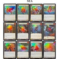 FAB Proxy Cards Holographic Sea Riches of Trลpal-Dhani Give No Quarter Loan Shark Midas Touch King Kraken Harpoon TCG Board Game