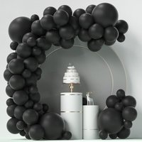 86pcs black and other colors latex balloon arch set for birthdays, weddings, gender reveal, bachelorette party, family reunion