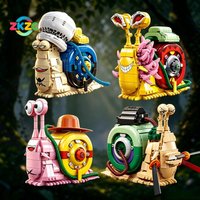 Kreatives Schnecken-Insekten-Modell Baustein-Set MOC Telefon-Insekten-Serie Figur DIY Bausteine Konstruktionsspielzeug Schreibtisch- und Heimdekoration